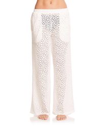 Gottex | White Tutti Frutti Crocheted Pants | Lyst