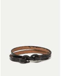 Cause and Effect | Black Leather Double Wrap | Lyst