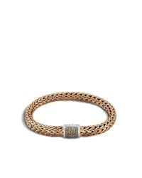 John Hardy | Metallic Classic Chain 7.5mm Bracelet, Silver, Bronze, Diamonds for Men | Lyst