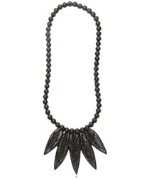 Mariah Rovery | Black Colar Penas Necklace | Lyst