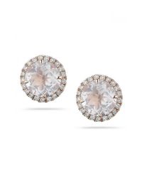 Dana Rebecca | Anna Beth Pink Quartz Earring | Lyst