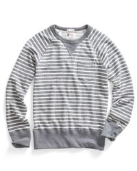Todd Snyder | Gray Pocket Sweatshirt In Grey Heather Stripe for Men | Lyst