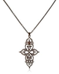 Sabine G | Gray Cross Pendant | Lyst