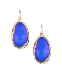 Alexis Bittar | Lucite Liquid Oval Drop Earrings/blue | Lyst