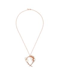 Shaun Leane | Metallic Branch Hoop Pendant Diamond And Cultured Pearl Necklace | Lyst