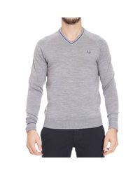 Fred Perry | Gray Sweater for Men | Lyst