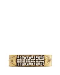 Iosselliani | Metallic Zircon Pavé Brass Arrow Cuff | Lyst