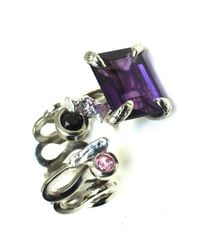 Sibilla G Jewelry | Metallic Sibilla G Cool Jazz Amethyst Ring | Lyst