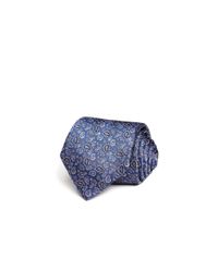 Saint Laurent | Blue Paisley Classic Tie for Men | Lyst