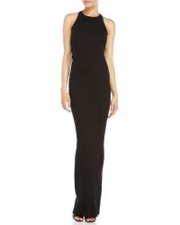 DRKSHDW by Rick Owens Black Ribbed Tank Maxi Dress