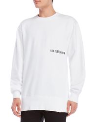 Han Kjobenhavn White Heavy Crew Neck Sweatshirt for men