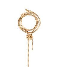 Ela Stone | Metallic 'patti' Knot Box Chain Bracelet | Lyst