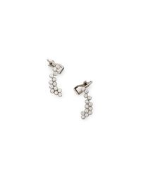 Rebecca Minkoff | Metallic Crystal Climber Earring | Lyst