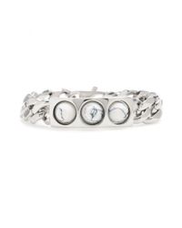 Balenciaga Metallic 3 Studs Classique Bracelet