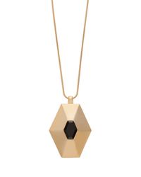 Trina Turk | Metallic Lg Hexagon Pendant | Lyst