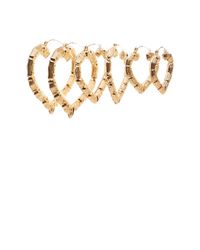 Lyst - Charlotte Russe Bamboo Heart Shaped Hoop Earrings - 3 Pack in ... Lyst - Charlotte Russe Bamboo Heart Shaped Hoop Earrings - 3 Pack in ...
