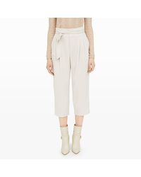 Club Monaco | White Domme Cropped Trouser | Lyst