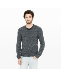 Club Monaco | Gray Cashmere Tweed V-neck for Men | Lyst