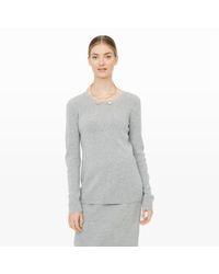 Club Monaco | Gray Ryder Rib-knit Sweater | Lyst