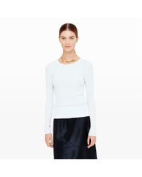 Club Monaco | White Tulsie Ribbed Sweater | Lyst