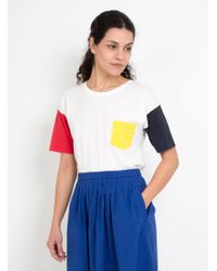 Thinking Mu - Blue Colours Sleeves T-shirt - Lyst