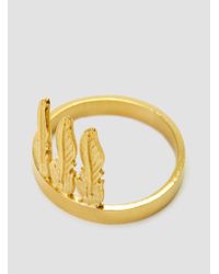 Alice Eden - Multicolor Feather Chief Ring - Lyst