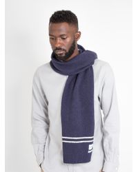 Norse Projects - Blue Winter Cotton Scarf Navy for Men - Lyst