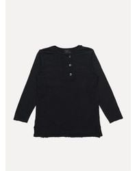 Lost & Found - Black Ss Placket Top - Lyst