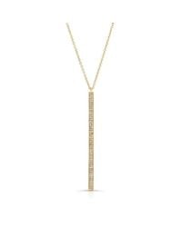 Anne Sisteron - 14kt Yellow Gold Diamond Beam Necklace - Lyst