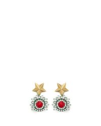 Iosselliani | Multicolor Starburst Stud Crystal Earrings | Lyst