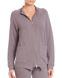 Skin | Purple French Terry Jacket | Lyst