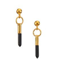 A Peace Treaty | Black Tora Blue Tiger's Eye Spear Drop Earrings | Lyst