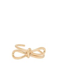 Balenciaga | Metallic Pale Gold Boucle Bow Bracelet | Lyst