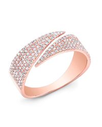 Anne Sisteron | Metallic 14kt Rose Gold Diamond Full Spike Wrap Ring | Lyst