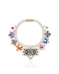 Shourouk | Multicolor Avalon Emerald Necklace | Lyst