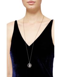 Loquet London | Multicolor 18k White Gold And Diamond Revolving Locket | Lyst