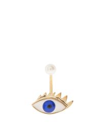Delfina Delettrez | Blue Eye Pierced Earring | Lyst