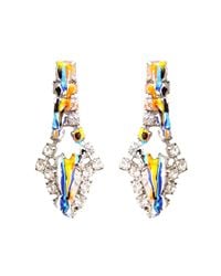 Tom Binns - Metallic Dipped Crystal Earrings - Lyst
