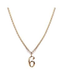 Lulu Frost | Metallic Code Number 14kt #6 Necklace | Lyst