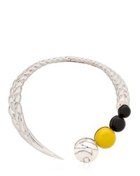 Eshvi | Metallic Braid Necklace | Lyst