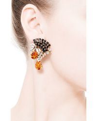 Bijoux Heart | White Mohawk Swarovski-Crystal Earrings | Lyst