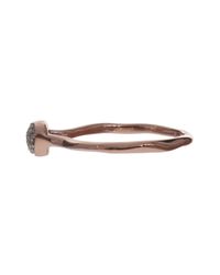 Monica Vinader | Metallic Pave Diamond Stacking Ring | Lyst