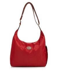 Longchamp | Red Hobo - Le Pliage | Lyst