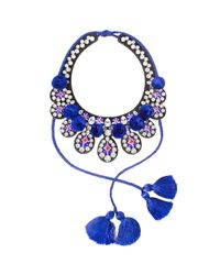Shourouk | Blue Toboso Necklace | Lyst