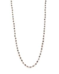 Chan Luu | Metallic Labradorite & Sterling Silver Beaded Chain Necklace | Lyst