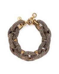 J.Crew | Metallic Pavé Chunky Chainlink Bracelet | Lyst
