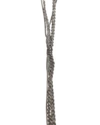 Emanuele Bicocchi | Metallic Multiple Silver Chain Necklace for Men | Lyst
