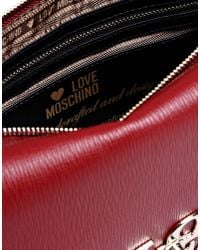 Love Moschino | Red Medium Fabric Bag | Lyst