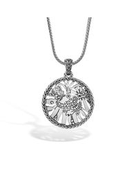 John Hardy | Metallic Legends Naga Heritage Round (dia 40mm) Pendant | Lyst