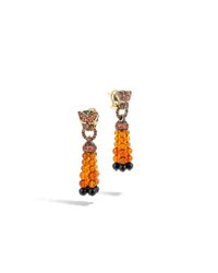 John Hardy | Orange Legends Macan Earrings | Lyst